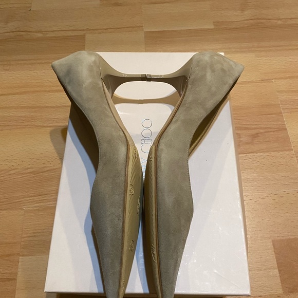 Jimmy Choo pump suede beige heels size 38 - Picture 5 of 8